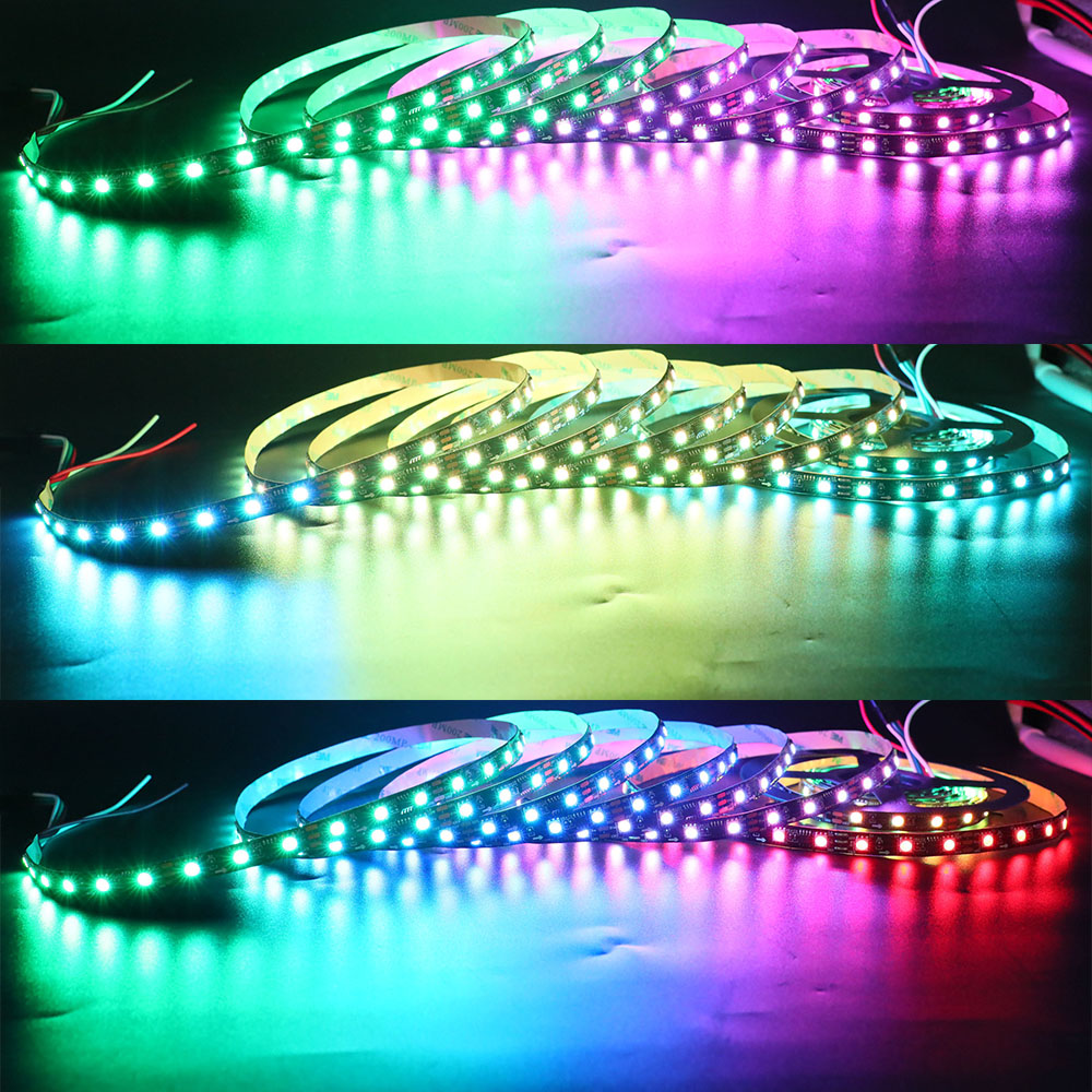 APA102 Multi-Color LED Strip Light 60LEDs/m, 12V 5050 RGB LED